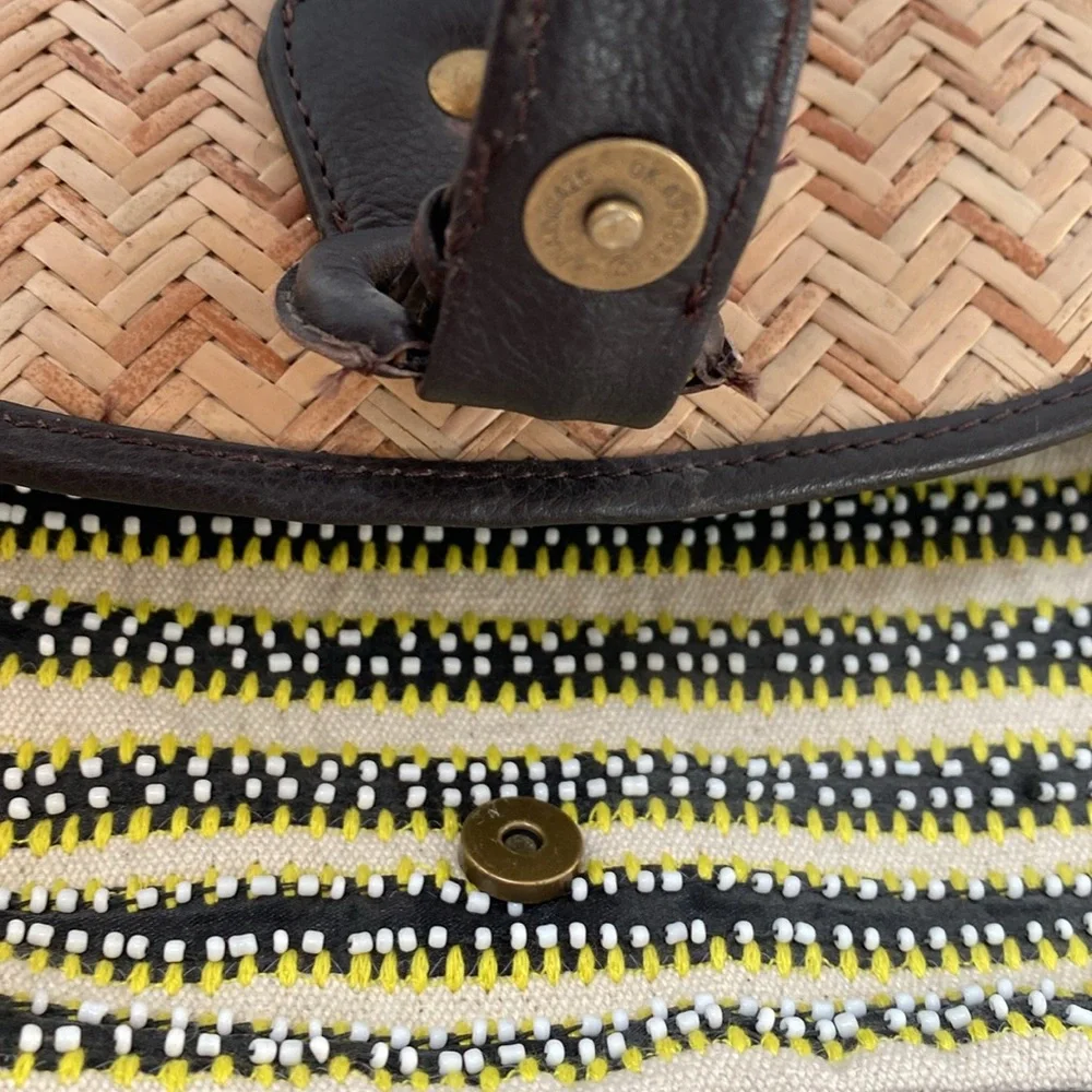 Anthropologie Woven & Beaded Shoulder Bag - Picture 6 of 14